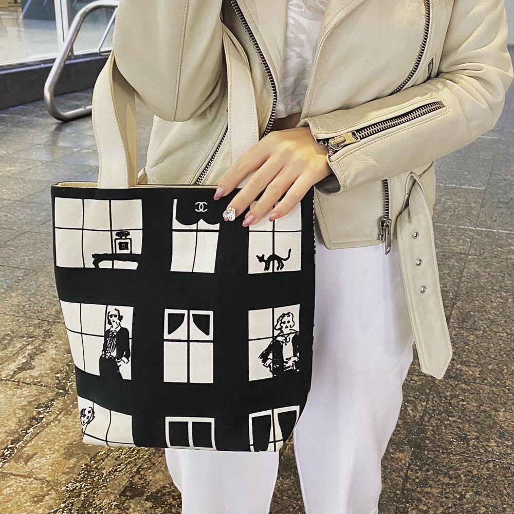 ✈️sold✈️CHANEL vintage cotton handbag - Picture 2 of 14